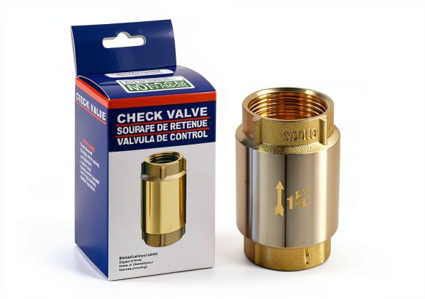 Check Valve Bzcovac 1-1/4" FNPT Lead-Free Brass One-Way Valve-6