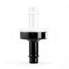 1/4" (6mm) One Way Inline Check Valve Plug-in Barb Non Return Valve ABS Plastic Water Air Systems Stop Check Valve for Liquids 6PCS-1