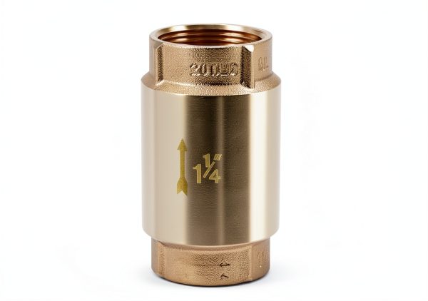 Check Valve Bzcovac 1-1/4" FNPT Lead-Free Brass One-Way Valve-0