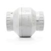PVC Slip Swing Check Valve Geetery 2" White No Spring Backflow-2