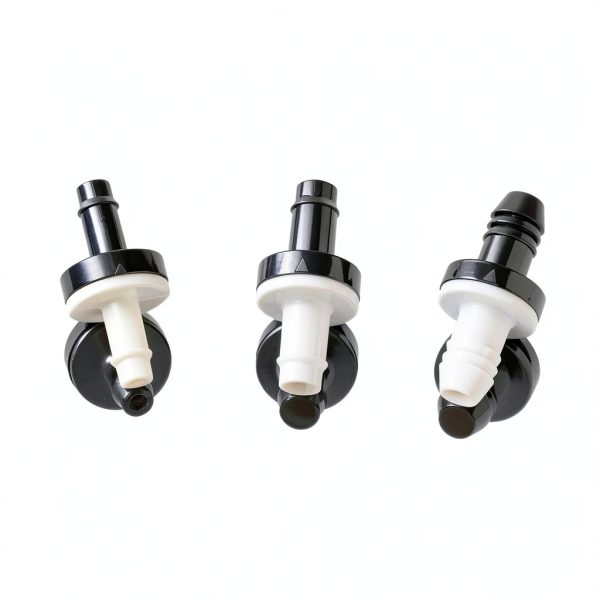 1/4" (6mm) One Way Inline Check Valve Plug-in Barb Non Return Valve ABS Plastic Water Air Systems Stop Check Valve for Liquids 6PCS-3