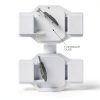 PVC Slip Swing Check Valve Geetery 2" White No Spring Backflow-3