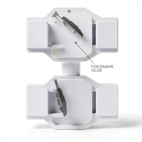 PVC Slip Swing Check Valve Geetery 2" White No Spring Backflow-3