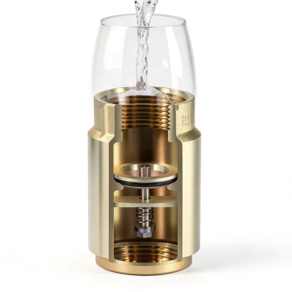 Check Valve Bzcovac 1-1/4" FNPT Lead-Free Brass One-Way Valve-2