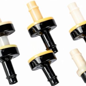1/4" (6mm) One Way Inline Check Valve Plug-in Barb Non Return Valve ABS Plastic Water Air Systems Stop Check Valve for Liquids 6PCS-0