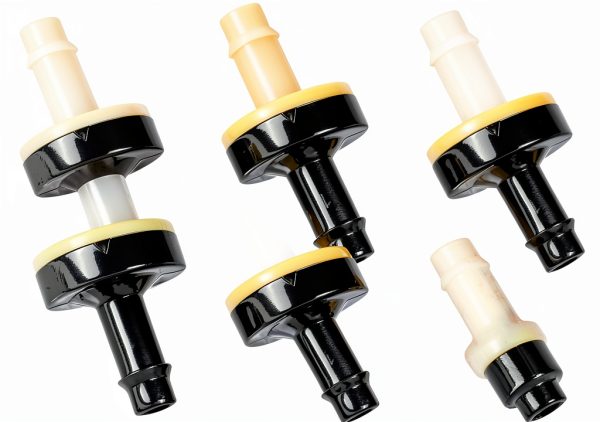 1/4" (6mm) One Way Inline Check Valve Plug-in Barb Non Return Valve ABS Plastic Water Air Systems Stop Check Valve for Liquids 6PCS-0