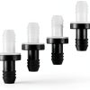 6 Pieces One Way Inline Check Valve Bulk 3/8 Inch 10 mm ABS Plug-in Check Valve Fuel Water Gas Air One-way for Liquids and Gas-4