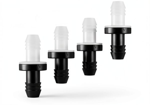 6 Pieces One Way Inline Check Valve Bulk 3/8 Inch 10 mm ABS Plug-in Check Valve Fuel Water Gas Air One-way for Liquids and Gas-4