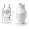 PVC Inline Check Valve 4 Pack Geetery White Backflow Preventer 1 Inch-1