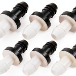 6 Pieces One Way Inline Check Valve Bulk 3/8 Inch 10 mm ABS Plug-in Check Valve Fuel Water Gas Air One-way for Liquids and Gas-0