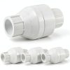 PVC Inline Check Valve 4 Pack Geetery White Backflow Preventer 1 Inch-0
