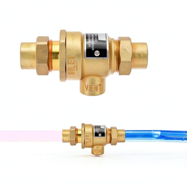 1/2" 9D-M3 Backflow Preventer Brass Dual Check Valve Pontuss 190T012-3