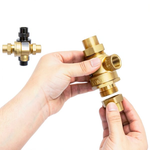 1/2" 9D-M3 Backflow Preventer Brass Dual Check Valve Pontuss 190T012-6