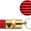 QWORK Brass Pressure Relief Valve (2 Pack) - 1/4 Inch NPT Threaded, 150 PSI Rating, Air Compressor Check Valve with Seal Thread Locks-3